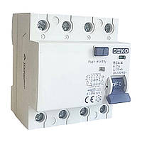 ПЗВ-диф реле 4-полюсне, 30 мА, тип A, 63 А