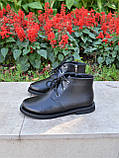 Замшеві черевики зі шнурком на блискавці, фото 4