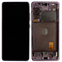 Дисплей Samsung G780 Lavender S20 FE (GH82-24220C) сервисный оригинал в сборе с рамкой