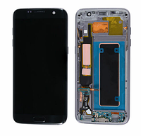 Дисплей Samsung G935A Black S7 Edge (GH82-13359A) сервисный оригинал в сборе с рамкой