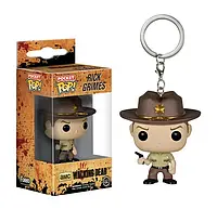 Фігурка брелок Funko Pop Ходячі мерці Рік Граймс The Walking Dead Rick Grimes 4 см