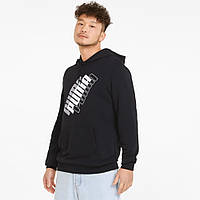 Худі чоловічий Puma Power Logo Hoodie 847378 01 (чорний, чоловічий, спортивний, бавовна, бренд пума)