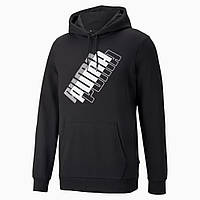 Худі чоловічий Puma Power Logo Hoodie 847378 01 (чорний, чоловічий, спортивний, бавовна, бренд пума)