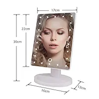 Стильное прямоугольное светодиодное зеркало с LED подсветкой для макияжа Magic Makeup Mirror 22 led