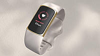 Умные часы Fitbit Charge 5 Lunar White / Soft Gold