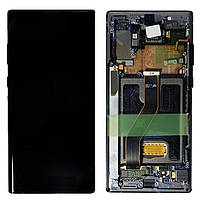 Дисплей Samsung N975 Black Note 10+ (GH82-20838A) сервисный оригинал в сборе с рамкой