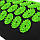 Килимок акупунктурний із валиком SportVida Аплікатор Кузнєцова 130 x 50 см SV-HK0353 Black/Green, фото 2