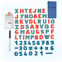 Двосторонній мольберт 'Літери та цифри' на метал. ніжках з аксес., синій, 4 9х 52 х 105 см, 3+, фото 3