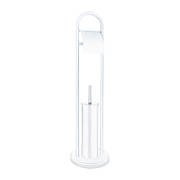 Єрж підлоговий з паперотримачем ZERIX KIT ME04 White (ZX4643)