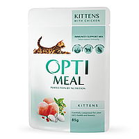 Optimeal Kitten влажный корм для котят со вкусом курицы 85 г*12шт