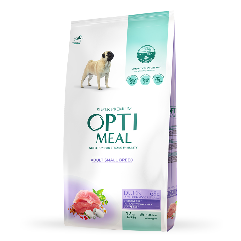 Акція ! Optimeal (Оптиміл) сухий корм для собак малих порід з качкою 12 КГ