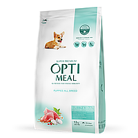 Optimeal (Оптимил) сухий корм для цуценят всіх порід з індичкою 12КГ