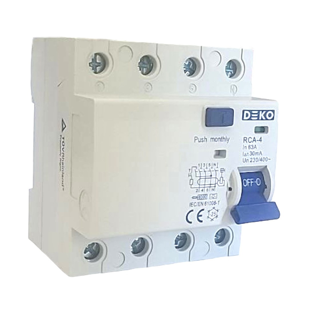 ПЗВ диф реле 4-полюсне, 30 мА, тип A, 40А