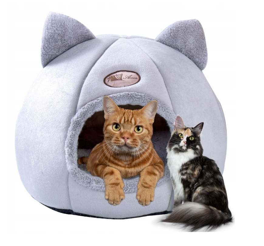 CAT HOUSE Booth плюшевий лежак  на зиму 36 см х 36 см, фото 1