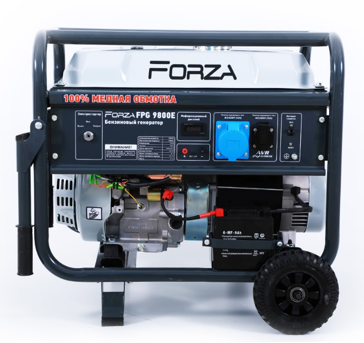 Генератор бензиновий Forza FPG 9800Е 7.0/7.5 кВт з електрозапуском