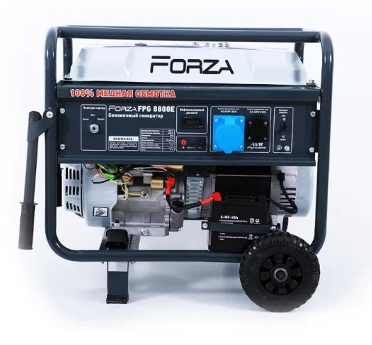 Генератор бензиновий Forza FPG8800E 6.0/6.5 кВт з електрозапуском, фото 1