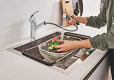 Змішувач для кухні з висувним виливом Grohe Eurosmart (30305000), фото 2