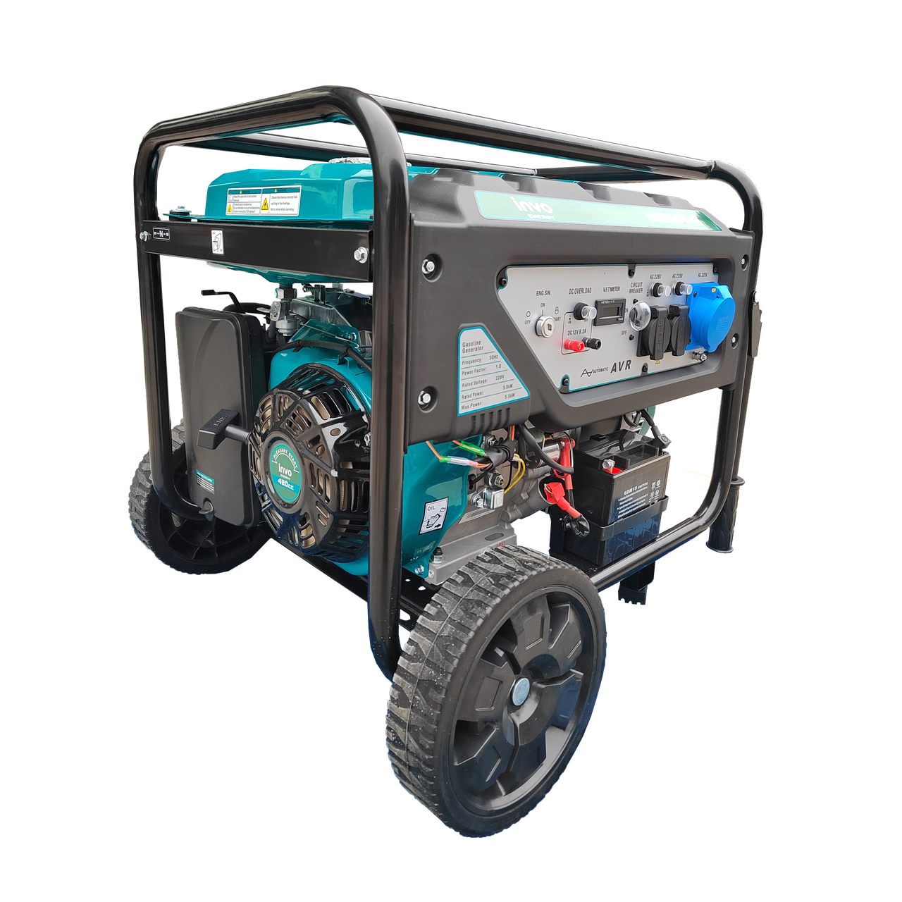 Генератор ГАЗ/бензиновий INVO H6250D-G 5.0/5.5 кВт з електрозапуском