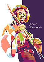 Jimi Hendrix легенда мирового хард-рока постер