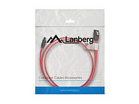 Lanberg Cable SATA III 0.5m F/F red angular, фото 5