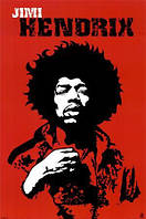 Jimi Hendrix легенда мирового хард-рока постер