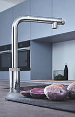 Змішувач для кухні з висувним виливом Grohe Eurosmart New (31613000), фото 3