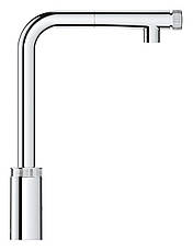 Змішувач для кухні з висувним виливом Grohe Eurosmart New (31613000), фото 4