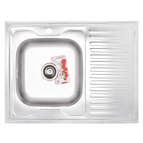 Мийка кухонна ZX Чехія Z8060L-06-160MD (MICRO DECOR) (ZS0603), фото 1