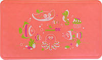 Детский резиновый коврик для ванны Kinderenok коралловый с рисунком, 58х34.5см