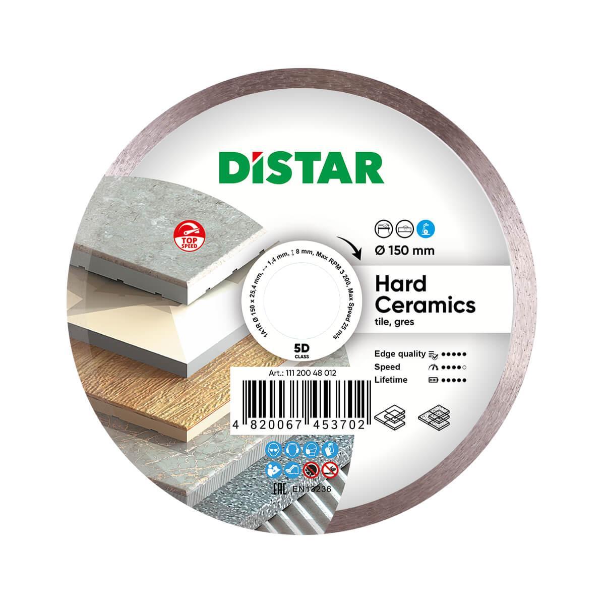 Алмазний Диск з керамограніту Distar 150 мм 1A1R 150 HARD CERAMICS, фото 1
