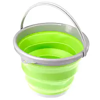 Ведро складное силиконовое Kalipso Silicone bucket green (10л)