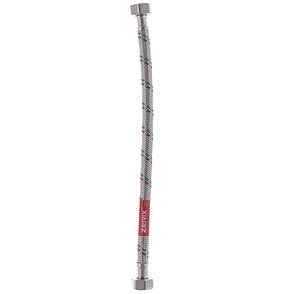 Гнучкий шланг для під'єднання води Гайка 1/2" — Гайка 1/2" (30 см) ZERIX (ZX1549), фото 4