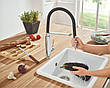 Змішувач для кухні з гнучким виливом Grohe Concetto new (31491000), фото 10