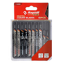 Набір Пилок для лобзика по Дереву 10 шт RapidE RED POINT