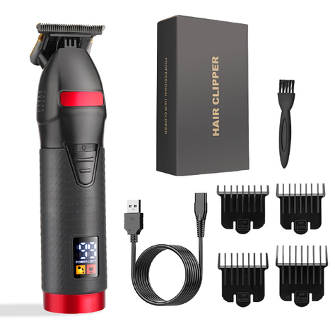 Тример для окантовки і стрижки бороди Resuxi Trimmer Cordless Black&Red (S11-BR), фото 3