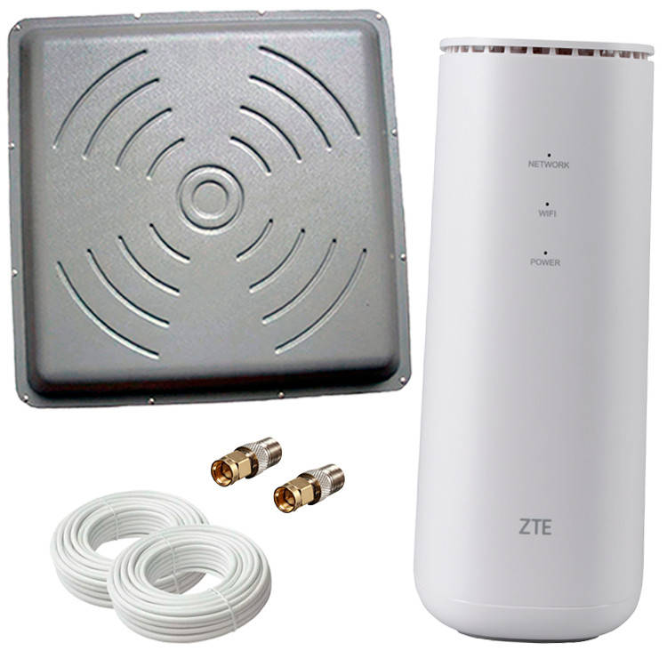 4G Інтернет + Wi-Fi 6 (роутер ZTE MF289F + Потужна антена 25 км), фото 1