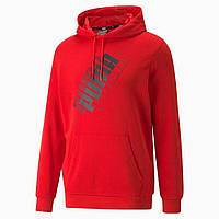 Худи мужской Puma Power Logo Hoodie 847378 11 (красный, мужской, спортивный, хлопок, бренд пума)