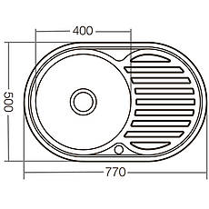 Мийка кухонна ZX Чехія Z7750-08-180D (decor) (ZX1597), фото 4