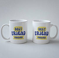 Прикольна чашка подарункова з сублімацією "Best Friend Forever" керамічна, оригінальна для друга, подружки