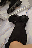 Замшеві чоботи зі шнурівкою на низькому ходу, фото 2