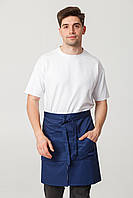 Фартух для кухаря, офіціанта, бармена синій "Столі" 2