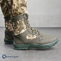 Камуфляжні непромокаючі зимові чоловічі черевики, фото 2