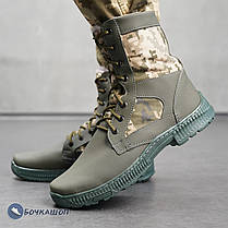 Камуфляжні непромокаючі зимові чоловічі черевики, фото 3