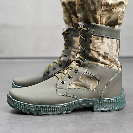 Камуфляжні непромокаючі зимові чоловічі черевики, фото 1