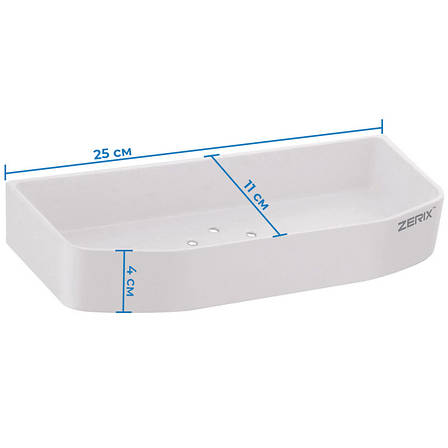 Полиця пластикова ZERIX A8142 (ZX2818), фото 2