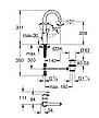 Змішувач для раковини L-розміру Grohe Eurosmart (23537002), фото 9