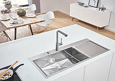 Мийка кухонна Grohe EX Sink K1000 (подвійна крило зліва) (31581SD0), фото 3