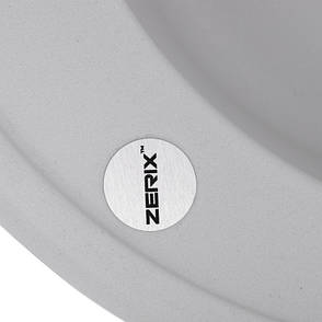 Мийка кухонна ZERIX ZS-510R-01 Біла (ZX4531), фото 3