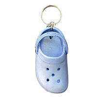 Брелок для ключів / Джибітс Crocsик блакитний, фото 2
