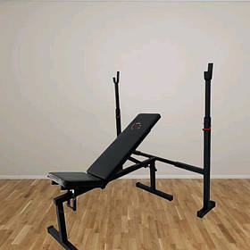 Регульована лава під штангу зі стійками посилена WCG 004 розборочна для преса силових тренувань